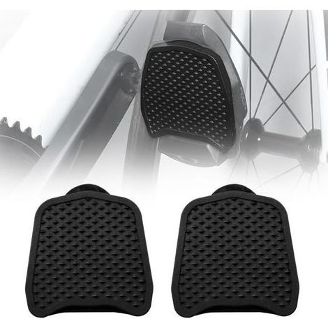 Adaptateur pour Pédales Cales , Pédales pour Vélo, Transforme Pedale Velo Automatique en Pédales Plateforme, Aucune Plaque à Chaussures n'est Nécessaire pour Un Confort de Préhension (1/5)