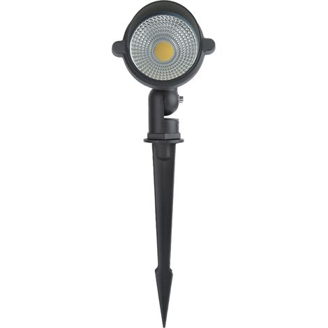 Lampe de jardin LED COB 360° étanche 7W à piquer pour terrasse, 85-265V, blanc chaud (1/4)
