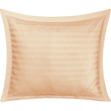 Federa in raso di cotone bambù STRIPE BEIGE/70x80 con fascia