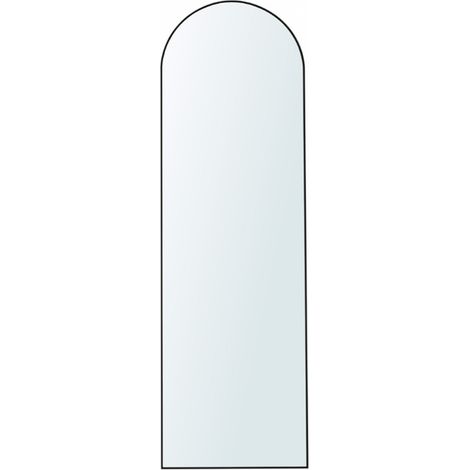Songmics – Miroir sur pied 160 x 50 cm – Verre trempé avec film de sécurité – Cadre en aluminium résistant à la rouille – Installation facile sans montage