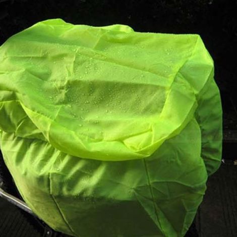 piezas,Funda impermeable para el asiento trasero de la bicicleta,Con funda impermeable Bolsa doble para bicicleta,Mochila para bicicleta,Verde (1/4)