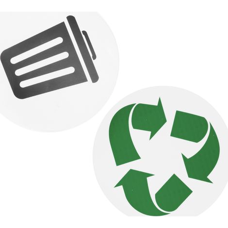 18 étiquettes environnementales recyclables, autocollantes et imperméables pour la maison et l'extérieur (1/5)