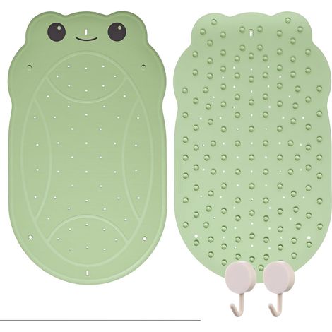 Tapis de Bain Enfant en Forme de Grenouille - Antidérapant Sans BPA - Amusant pour Salle de Bain (1/5)