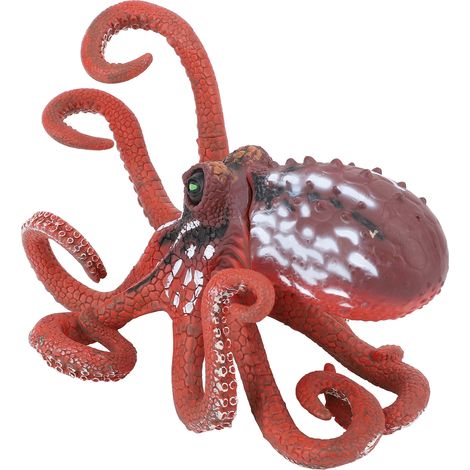 Figurine de pieuvre en PVC extra large, très réaliste, pour aquarium. Décoration pour aquarium. (1/5)