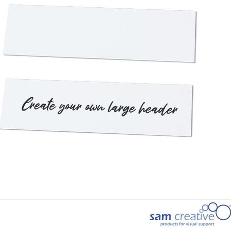 Magnetischer Scrum Header Blanko 8x28 cm (10x)