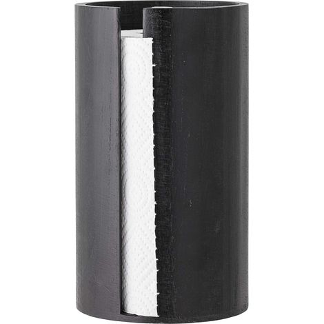 Bloomingville Porta asciugamani in legno nero 14,5x25,5 cm (1/3)