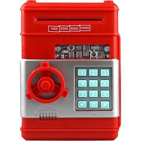 CASSAFORTE ROSSA PER MONETE, BANCONOTE E DEPOSITO MACCHINARIO (1/5)