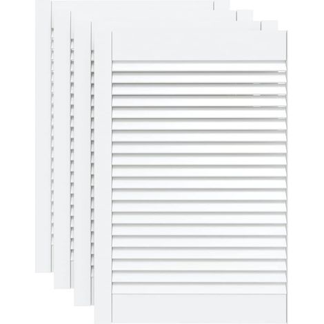 Maison Exclusive - Puerta de armario lamas 4 uds madera pino blan