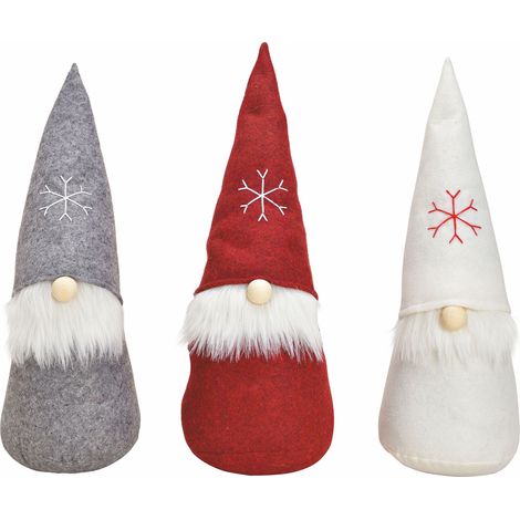 Wichtel XXL 3er Set - 50 cm - Deko Weihnachtszeit Weihnachten Weihnachtsdeko