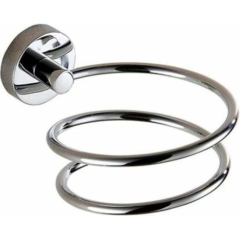 Porte Sèche Cheveux Support Sèche-Cheveux Aluminium Wall Mount Spiral Dryer Spring Holder Inoxydable SUS304 (1/5)