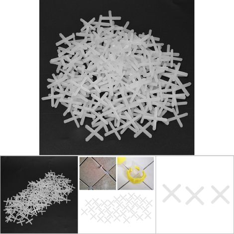 2000 Pièces Croisillon de Carrelage en Plastique Céramique, Système de Nivellement Réutilisable 2mm/2.5mm pour Plombier (1/5)