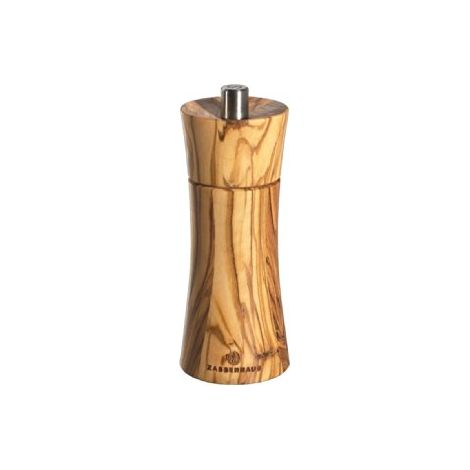 Macina sale Zassenhaus di Francoforte, diametro 5,5x14 cm, legno d'ulivo (1/3)
