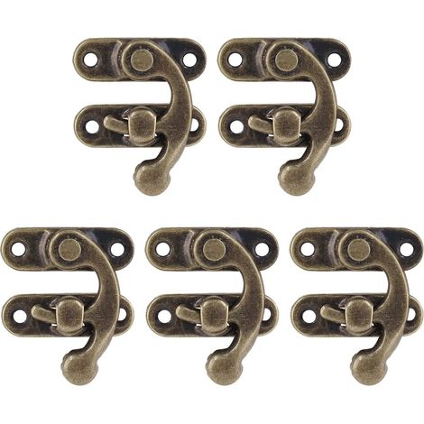 Filiyano – sac en corne – Lot de 12 fermoirs droits antiques pour sac en corne, boîte à bijoux en bois à monter soi-même, décoration, boîte à vin (1/5)