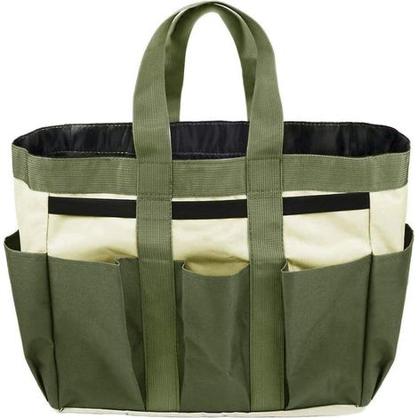 Sac à outils de jardinage portable Oxford avec rangement multi-poches - Idéal pour une utilisation intérieure et extérieure (outils non inclus) (1/5)