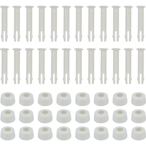 Lot de 24 Broches pour Piscine 6 cm avec Capuchon Accessoires pour Piscine (1/5)