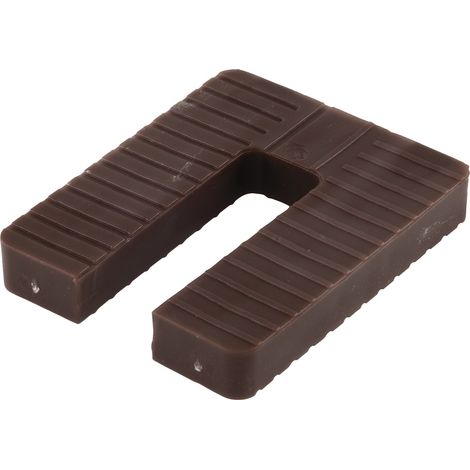 GLUSKE Euroklick Distanzplatte 65 x 52.5 x 10 mm, braun, 500 Stück Unterlegkeile - Distanzplättchen