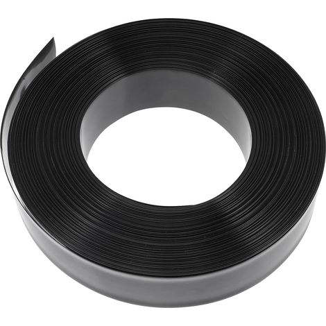 Tube Thermorétractable Isolant PVC Plat Noir Gaine Protectrice Résistante Chaleur pour Câbles Automobiles Bricolage et Protection Électrique (1/5)
