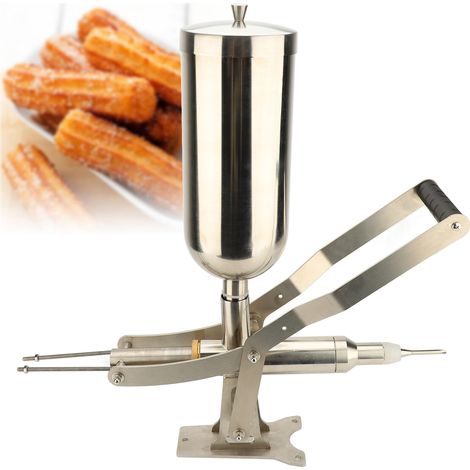 【Macchina per riempire ciambelle】Macchina manuale per riempire ciambelle, pane, torte e churros con gelatine/creme, in acciaio inox 304, con capacità di 4,5 litri. (1/4)