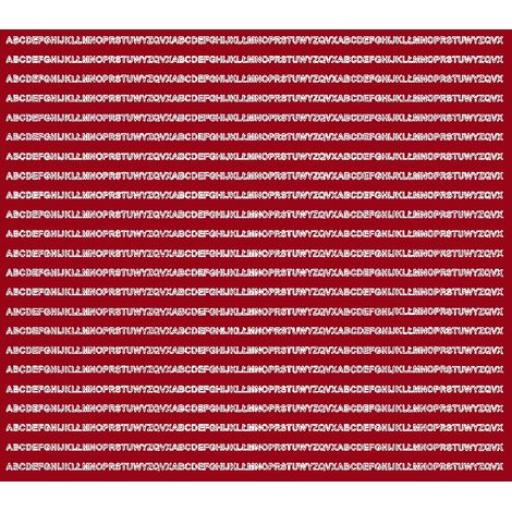 Lettere adesive autoadesive, 3 mm, rosso scuro lucido (1/2)