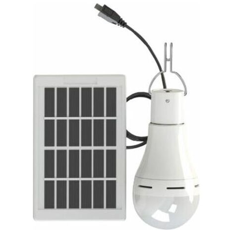 BUNTHAUS Ampoule Solaire, Luminosite Reglable Sur 3 Niveaux, Dc 5-6V 9W, 25Led (1/5)
