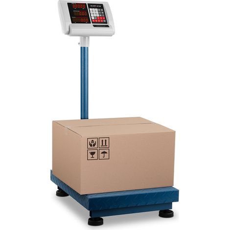 Bilancia a piattaforma pieghevole per conteggio in magazzino 40x50cm alimentazione + batteria 300kg / 50g (1/4)