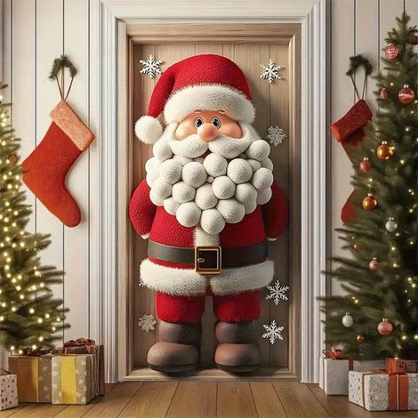 Drape De Porte Noel - Drape En Pvc Pour Decoration Interieure Et Exterieure - 90 X 180 Cm - 1 Unite (1/5)