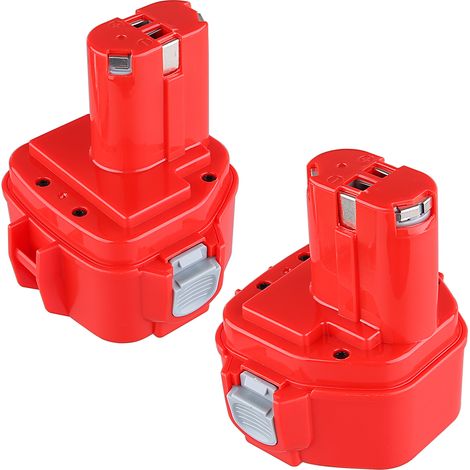 2x 12V 4.8Ah Ni-MH Batterie pour Makita PA12 1220 1222 1233 1200 1234 1235 1235B 1235F 1235A 192696-2 192698-8 192598-2 192681-5 192698-A 193138-9 193157-5 (1/5)