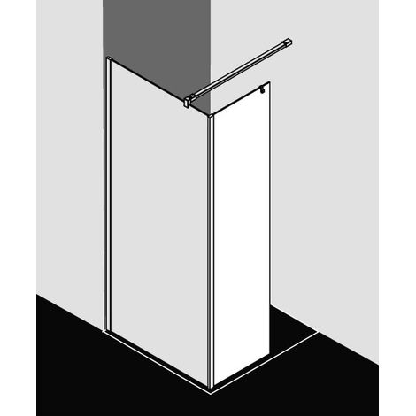 Kermi cadre fixe WALK-IN XB FFW 0500x 2000 BV : 517 SIHG Miroir verre trempé Clean (1/5)