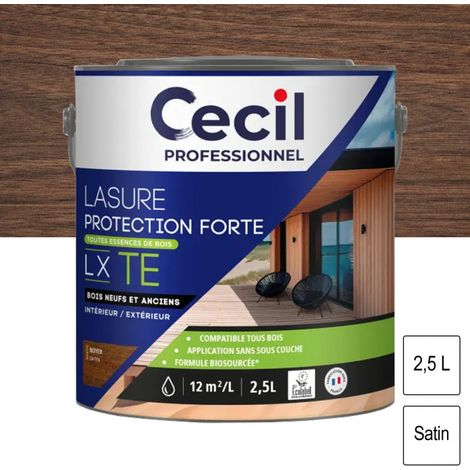 Lasure Toutes Essences de Bois LX TE Noyer 2,5L CECIL PROFESSIONNEL