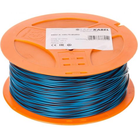 Cavo di installazione X05V-K 0,75 blu/rosso 4512252S /250m/