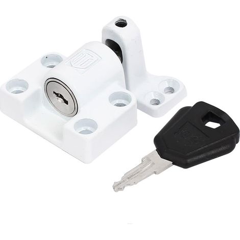 -Sicherheitsschloss weiß for Aluminium-Stahlfenster (1b5a7e06f8c4f10a52f0a35731565846) (1/4)