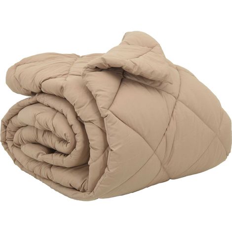 Duvet d'hiver Taupe 200 x 200 cm Microfibre