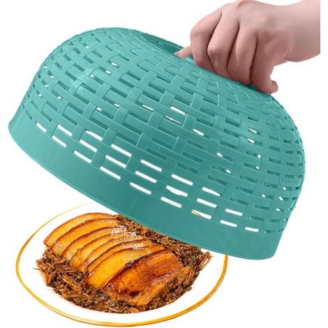 2 Cubiertas para alimentos，Cubiertas para alimentos para exteriores，Cubierta redonda antimosquitos para picnic (1/5)