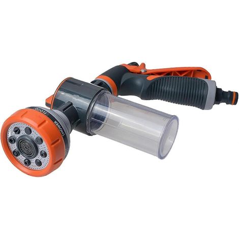 10 Pcs High Pressure Water Hose Nozzle, Adjustable Water Hose Sprayer with Dispenser, 8 Adjustable Patterns for Patio Yard Plant Watering, Pet Showeri (1/5)