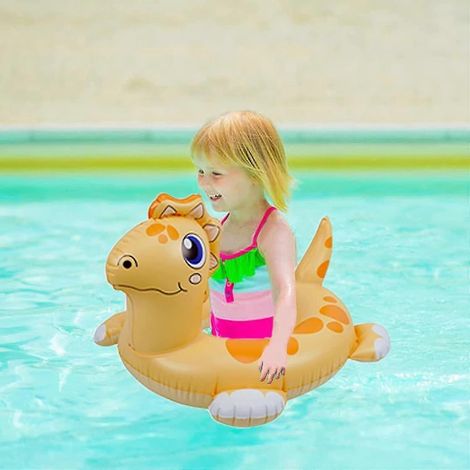 Bouées gonflables en forme de dinosaure pour enfants, pour la natation en piscine  un accessoire flottant conçu pour les activités nautiques récréatives.-AquaForge (1/5)