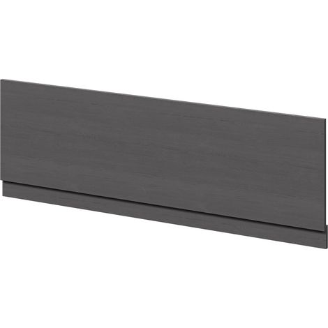 Graphite Grey MDF 1700mm Front Bath Panel with Plinth (1/4)