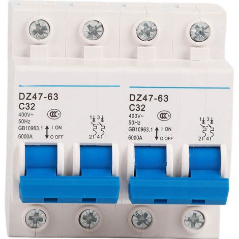 Interrupteur manuel de transfert double alimentation AC 400V 4500A, verrouillage de disjoncteur pour maison, 32A (1/5)