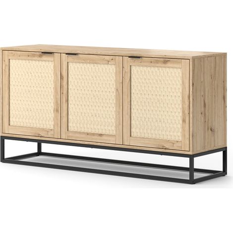 Kommode Natal, Braun, 40 x 72.5 cm mit 3 Türen, Vicco