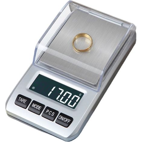 Petite balance numérique - Balance en acier inoxydable - Pesée de 0,01 gramme à 200 grammes (1/5)