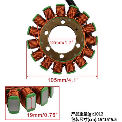 Der Spulenstator ist geeignet für Rhino 700 YXR700F 4x4 FI 08-09 1XD-81410-00-00 (1/4)