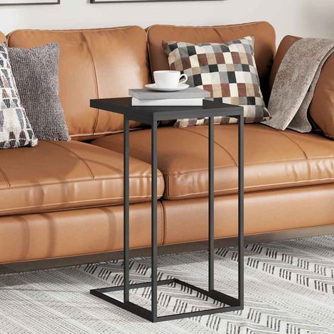 vidaXL Table d'appoint Noir 40x30x59 cm Bois d'ingénierie (1/5)
