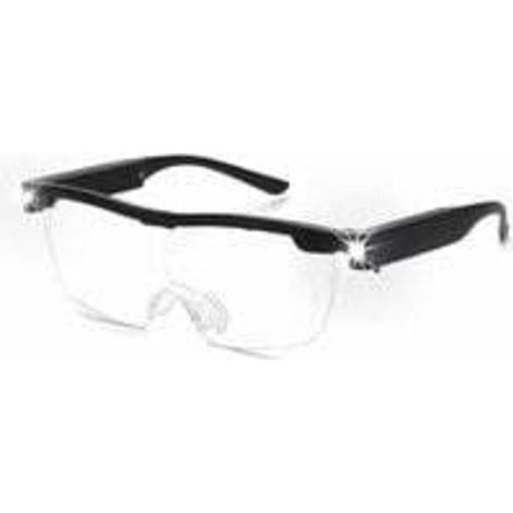 1PC Lunettes loupes 160 % avec lumière LED rechargeable - Lunettes grossissantes puissantes - Lunettes mains libres pour travail rapproché, artisanat, bijoutiers, lecture, loisirs (1/4)