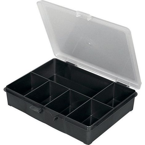 Caja de clasificación L.179xP.151xH.40mm 6 compartimentos fijos Caja 6 (Por 28)