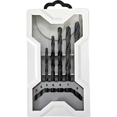 Brocas profesionales para hormigón CYL-3 - Juego de 7 brocas (Ø 2/3/4/5/6/7/8 mm), compatibles con taladros percutores y destornilladores, ideales para hormigón, piedra y mampostería, accesorios durad (1/5)