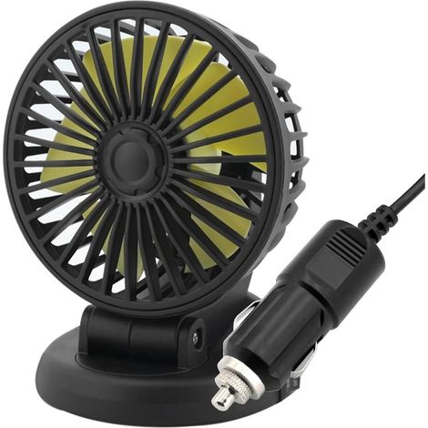 Ventilateur Double Tête 12V Voiture Mini De Circulation D'air (1/5)