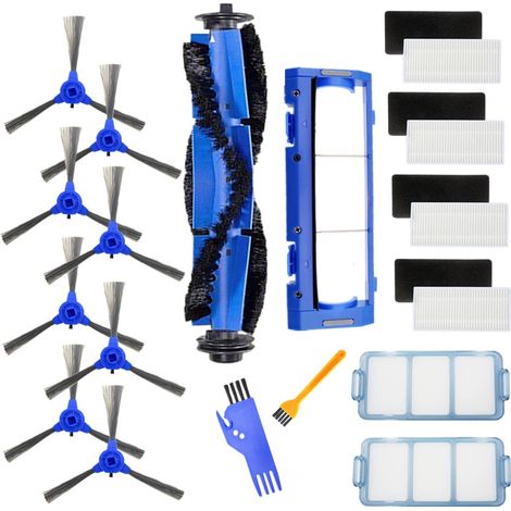 Accessori 22 in 1 per robot aspirapolvere: spazzola laterale + filtro + spazzola principale, per Eufy11S / 30C / 15C RoboVac 30 (spazzola gialla non inclusa) (1/4)