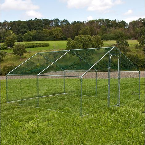 Freilaufgehege 3x4 - 3x6 m Freigehege Tierlaufstall Hühnerstall Hasenkäfig Stall