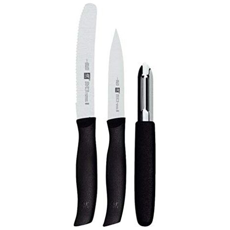 Zwilling 38738-000-0 Twin Grip Set Coltelli, 3 Pezzi, Nero (1/4)