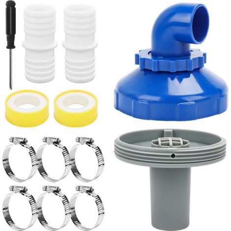 Buse d'aspiration rotative à 360° pour piscines Intex & Bestway, raccord 32mm