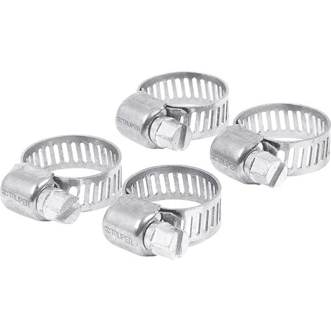 Abrazadera de acero inoxidable - Ø 10-16 mm - 4 Uds.